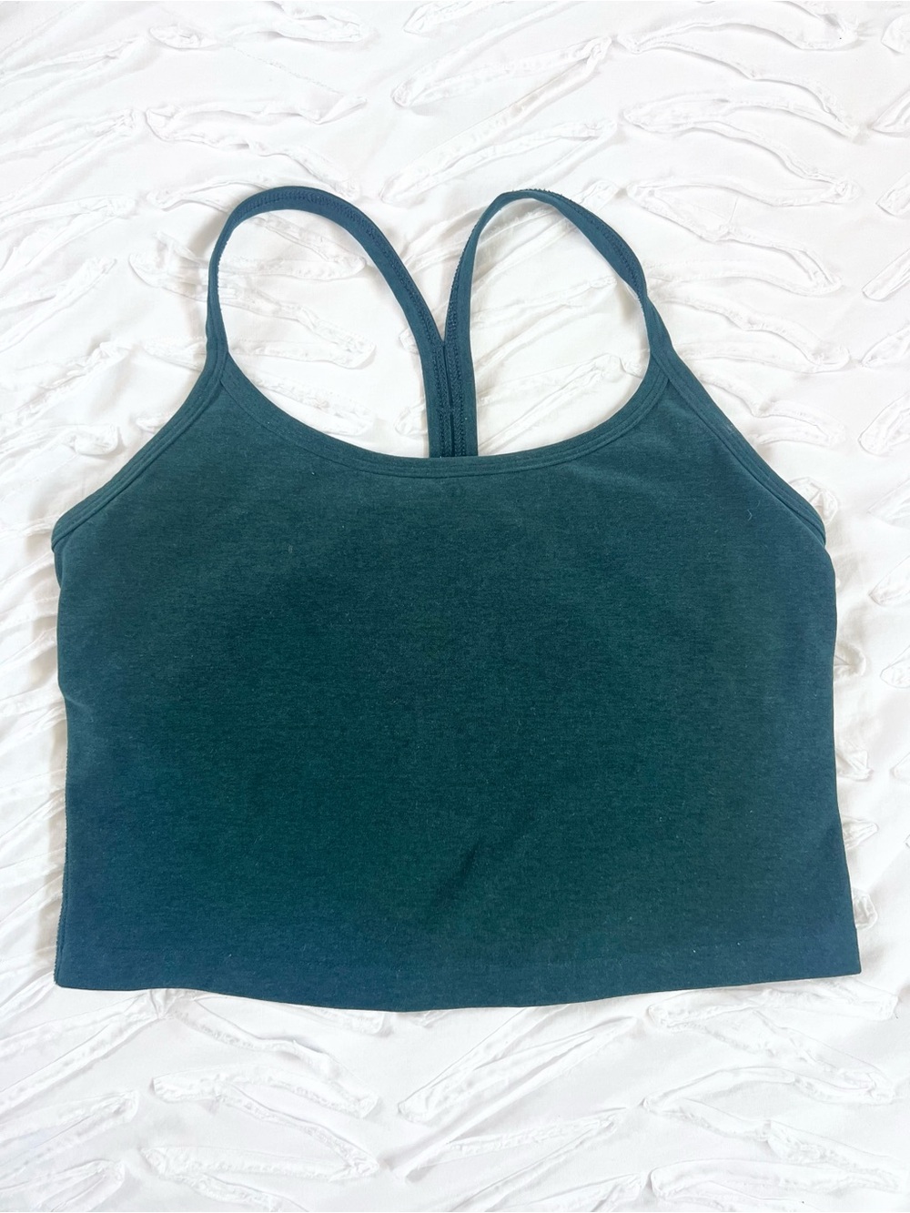 Beyond Yoga Spacedye™ Slim Racerback Cropped Tank - Small / Dark Heather Spruce
